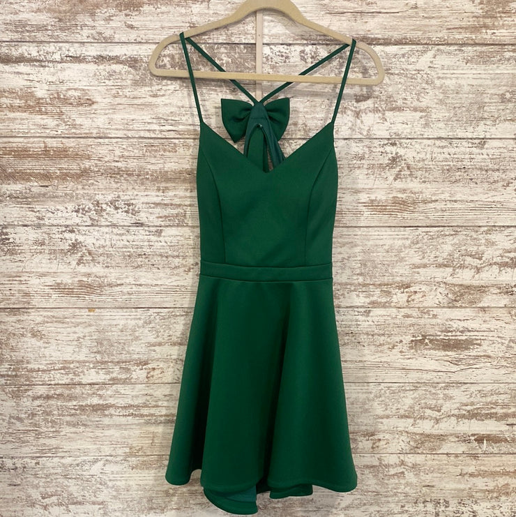GREEN SHORT DRESS