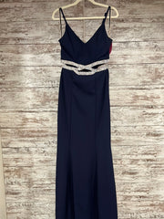 NAVY LONG EVENING GOWN