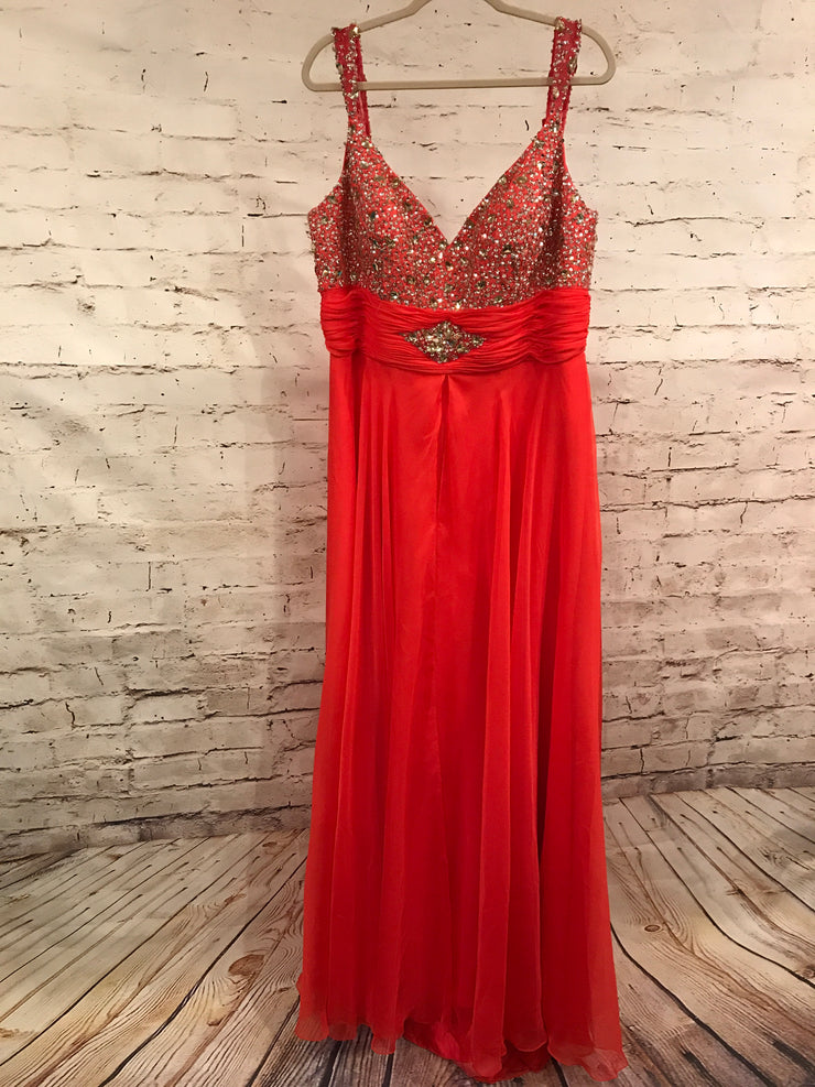 NEW - CORAL LONG EVENING GOWN