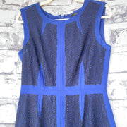 ROYAL BLUE/BLACK SHORT DRESS