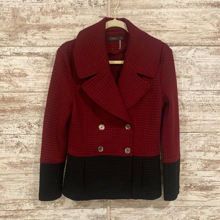 BURGUNDY/BLACK JACKET