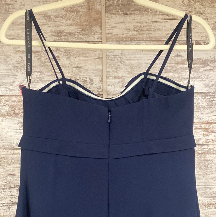 NAVY LONG EVENING GOWN