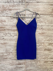 ROYAL BLUE SHORT DRESS (NEW)