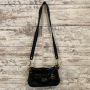 BLACK LEATHER POPPY CROSSBODY