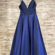 NAVY A LINE GOWN