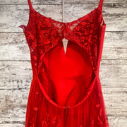 RED LONG EVENING GOWN