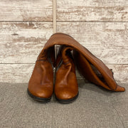 BROWN TALL LEATHER BOOTS $1725