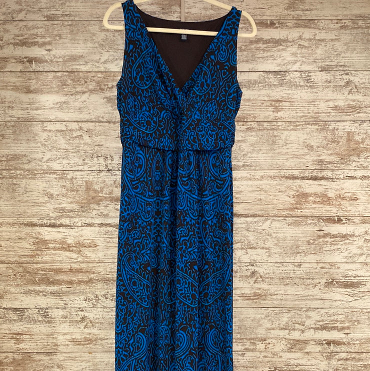 BLUE/BLACK MAXI DRESS