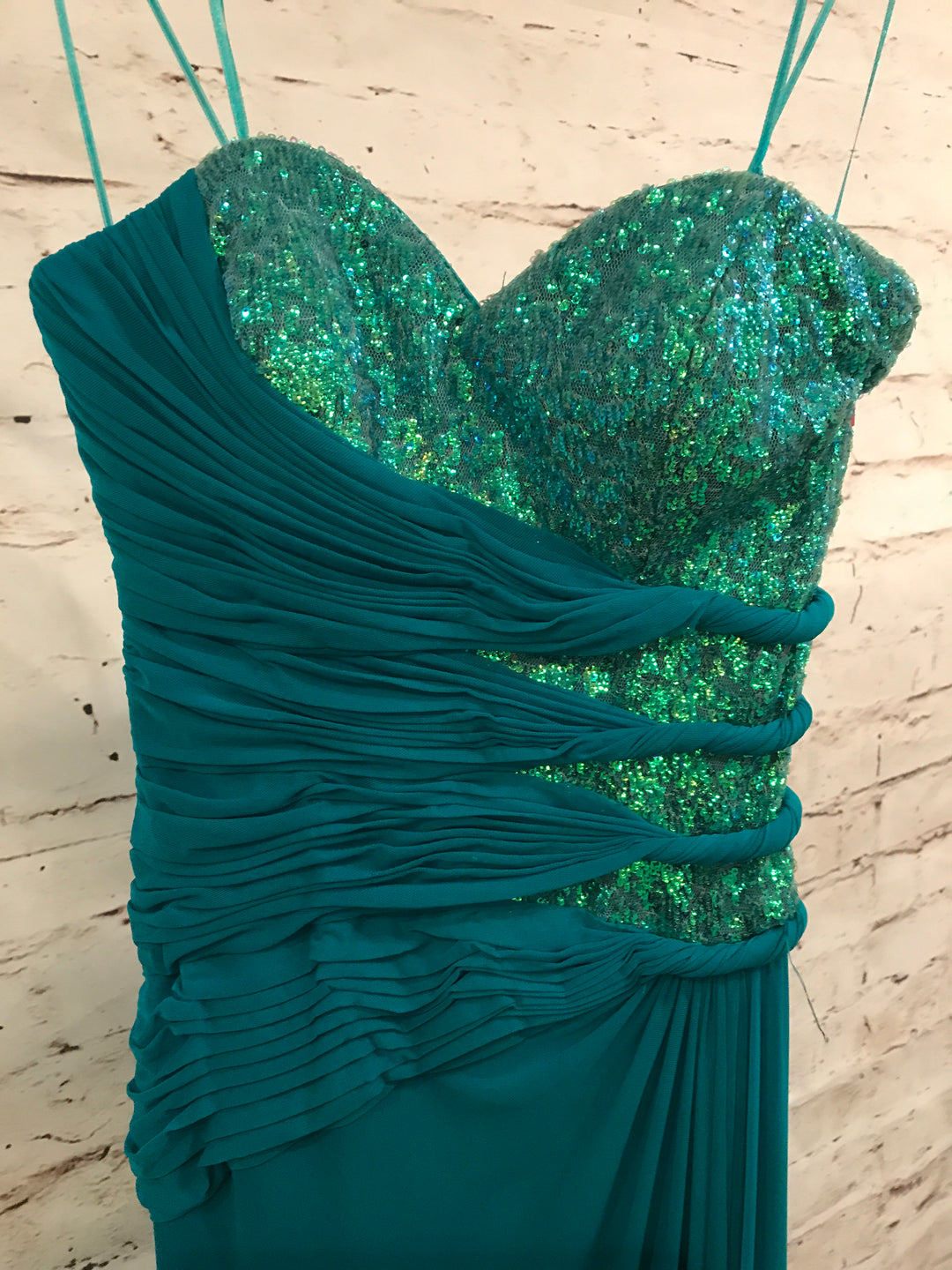 TEAL EVENING GOWN (NEW) – Savvy Seconds Boutique
