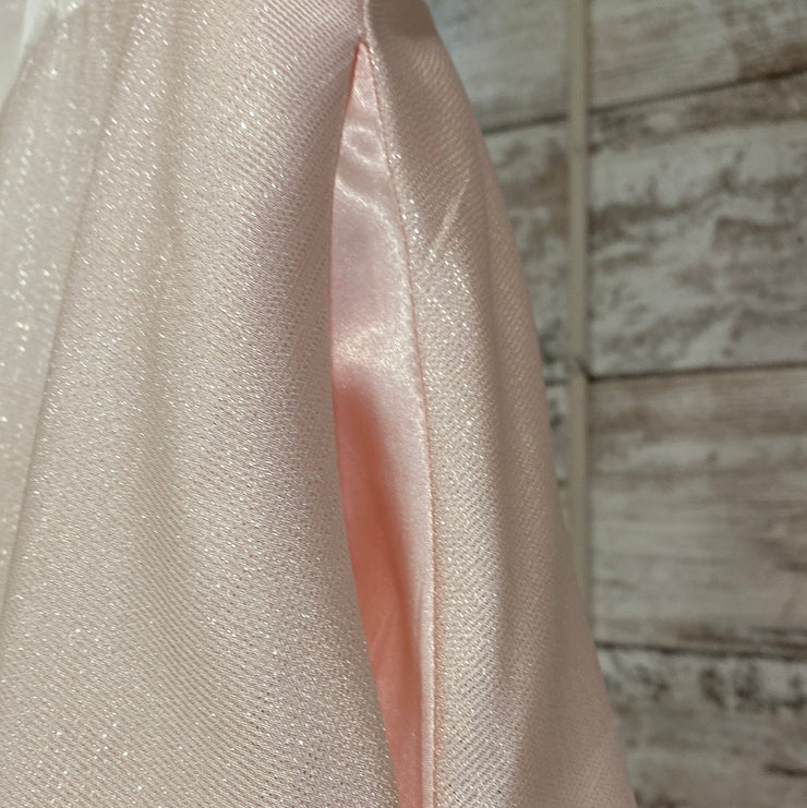 PINK SPARKLY A LINE GOWN