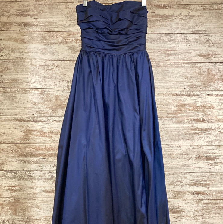 NAVY A LINE GOWN