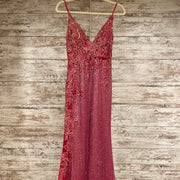 PINK SPARKLY LONG EVENING GOWN