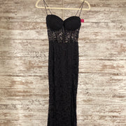 BLACK/SPARKLY LONG DRESS