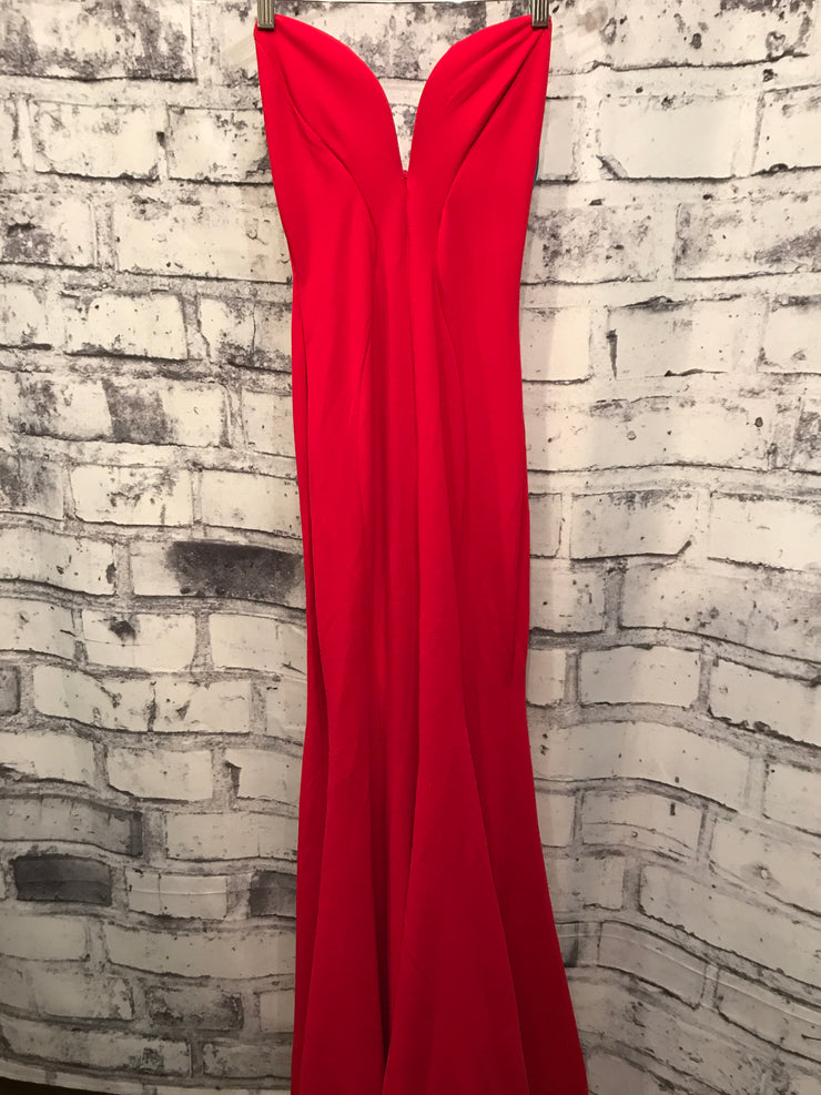 RED LONG EVENING GOWN