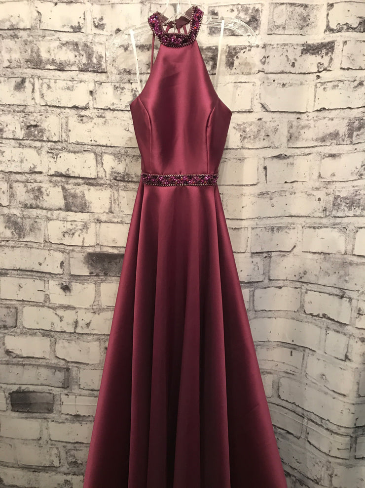PURPLE A LINE GOWN