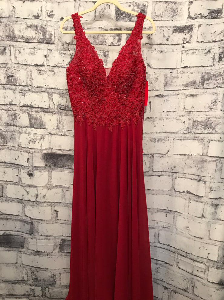 RED LONG EVENING GOWN
