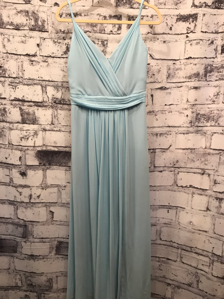 LIGHT BLUE LONG EVENING GOWN