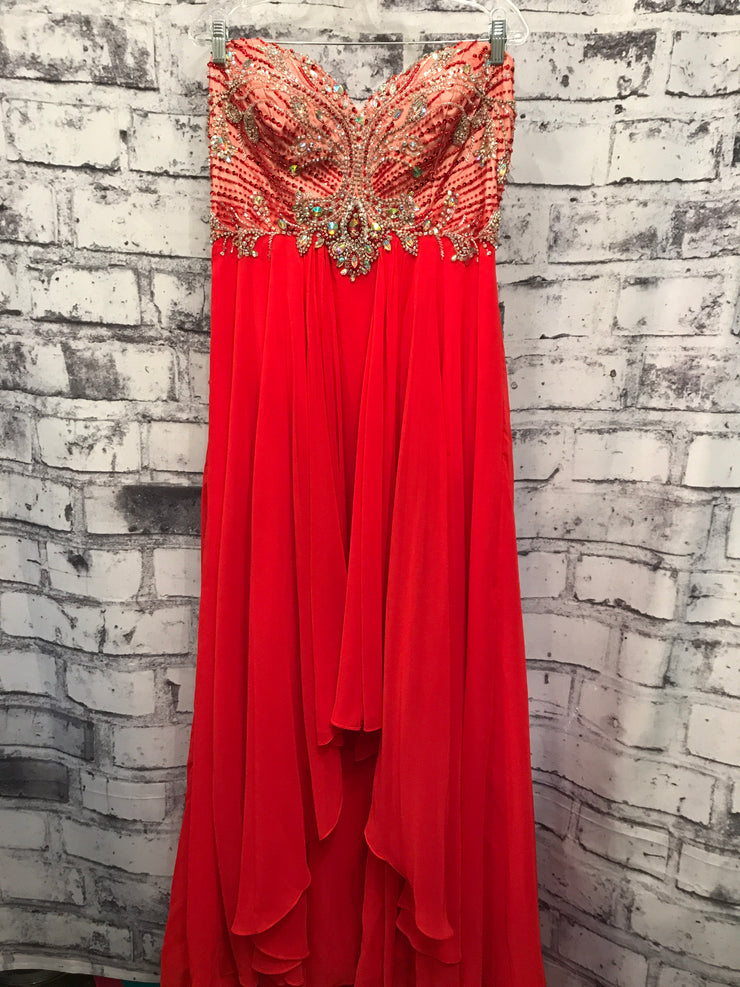 RED LONG EVENING GOWN